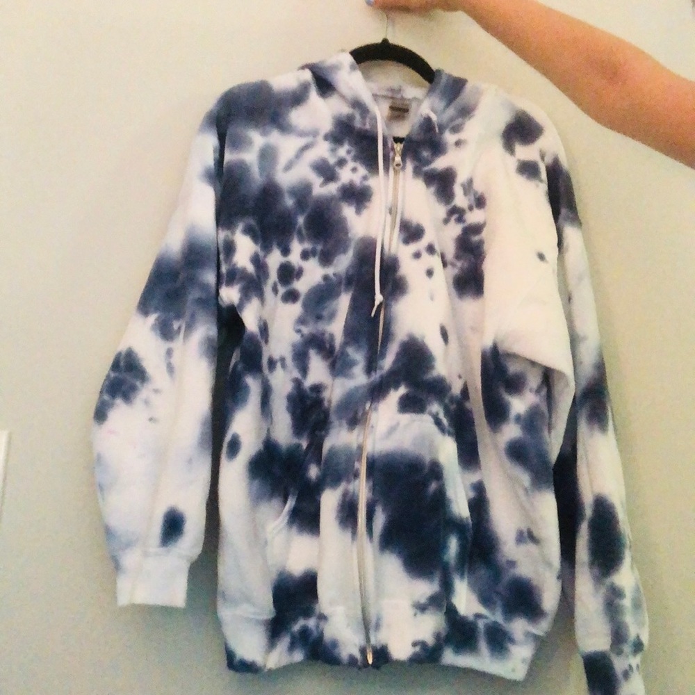 tie dye crumble zip up (customized to you)